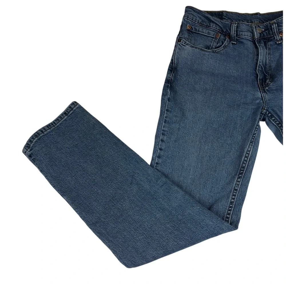 Levis 514 Straight Fit Mens Jeans 32x32 Medium Wash‎ Blue Denim Streetwear